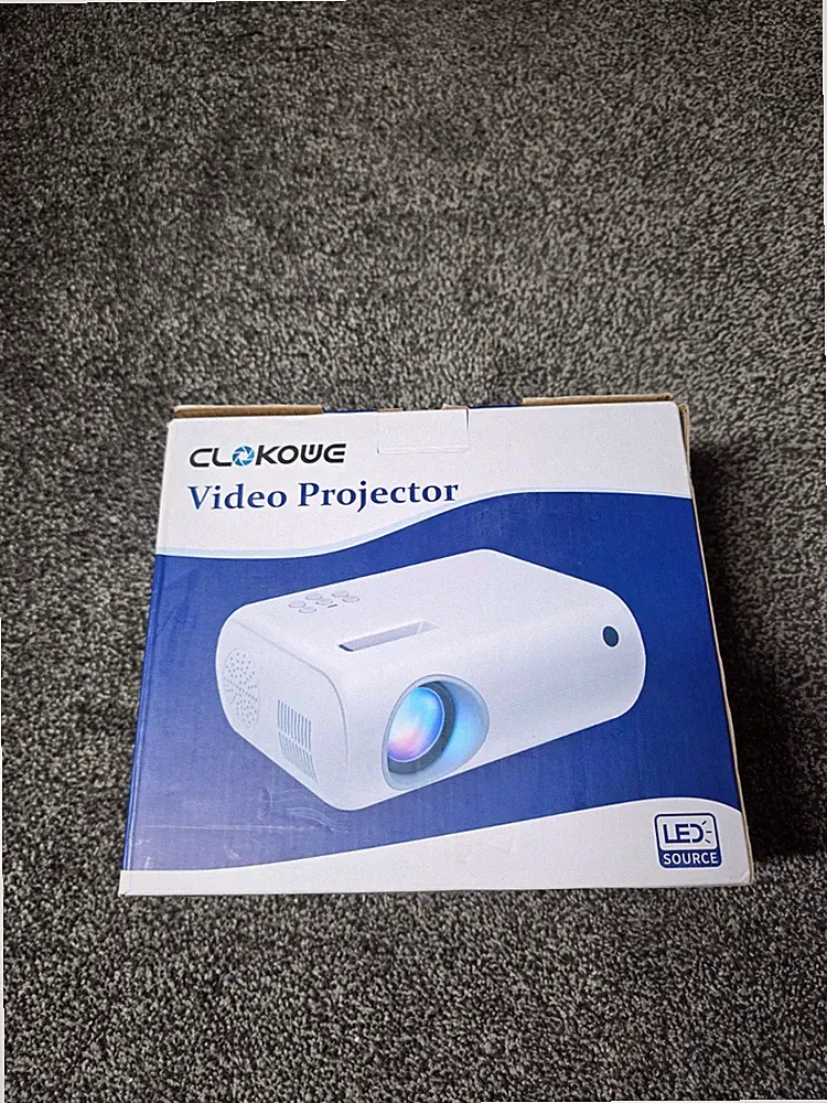 ClokoWe Mini Beamer mit WiFi und Bluetooth, Native 1080P