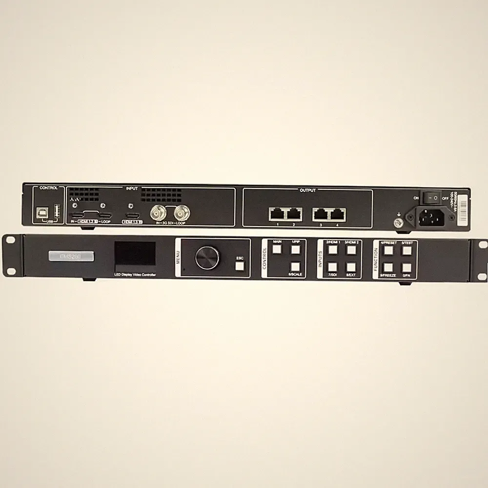 CMS260 Video Processor with 4 Gigabit Ethernet Ports Support 3840x3840 Pixels