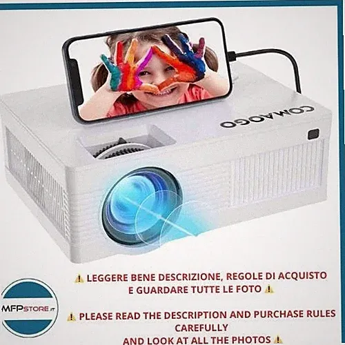 Comaogo Mini Video 9500lm Modell T001 LCD Projektor - Weiß