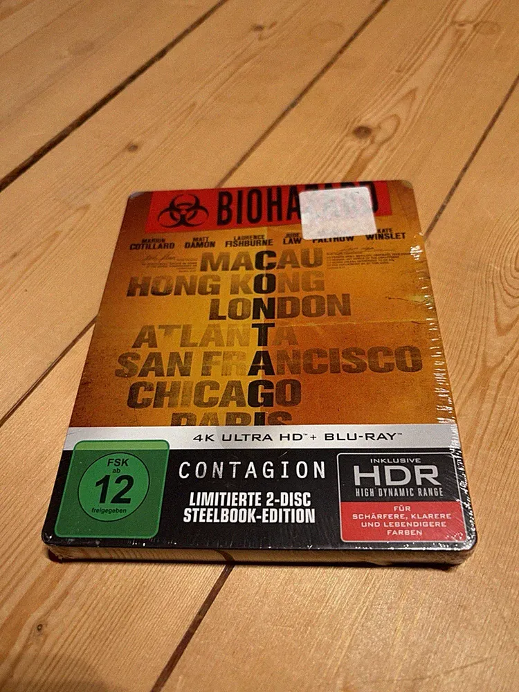 CONTAGION im limitierten 4K UHD Blu-Ray Steelbook / NEU, OVP aus Sammlung