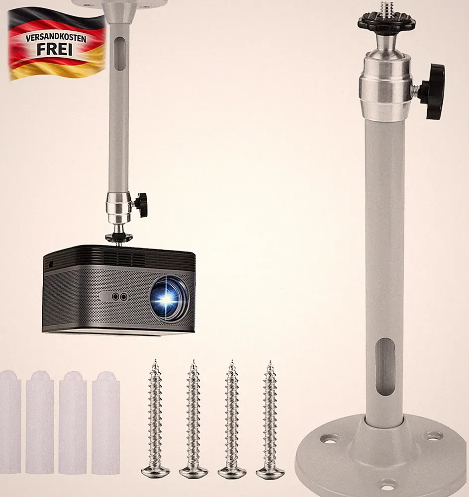 Deckenhalterung für Beamer Mini Projektor Wandmontage Aluminium robust