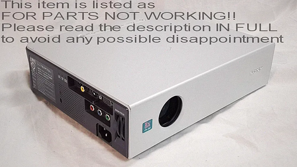 DEFEKT?? Sony vpl-es2 VGA Datenprojektor NUR EINHEIT!