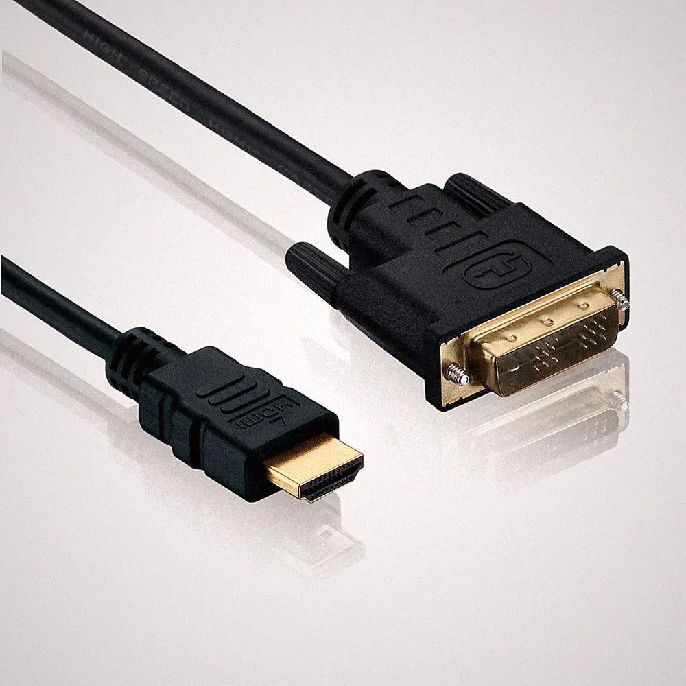 deleyCON HDMI auf DVI Kabel 1080p PC Computer Monitor Beamer TV Kabel 0,5m - 15m
