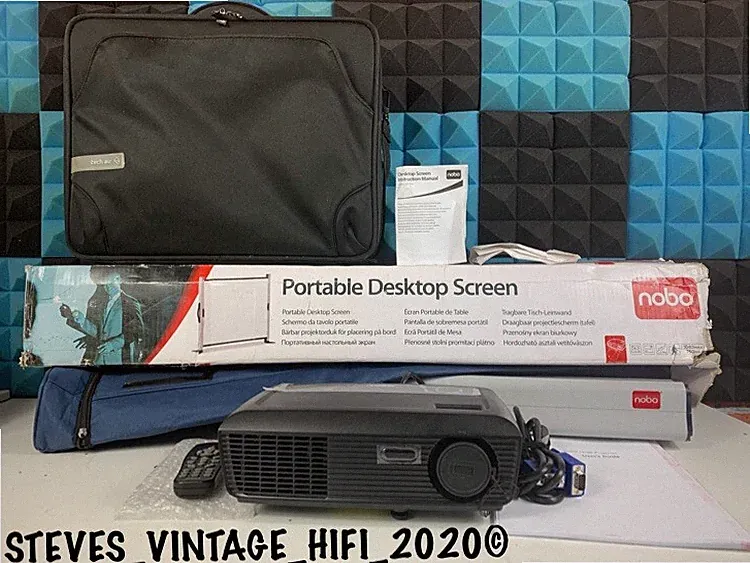 Dell 1210S Beamer SVGA Konferenzraum Beamer + KEINE TRAGBARE LEINWAND + KOFFER