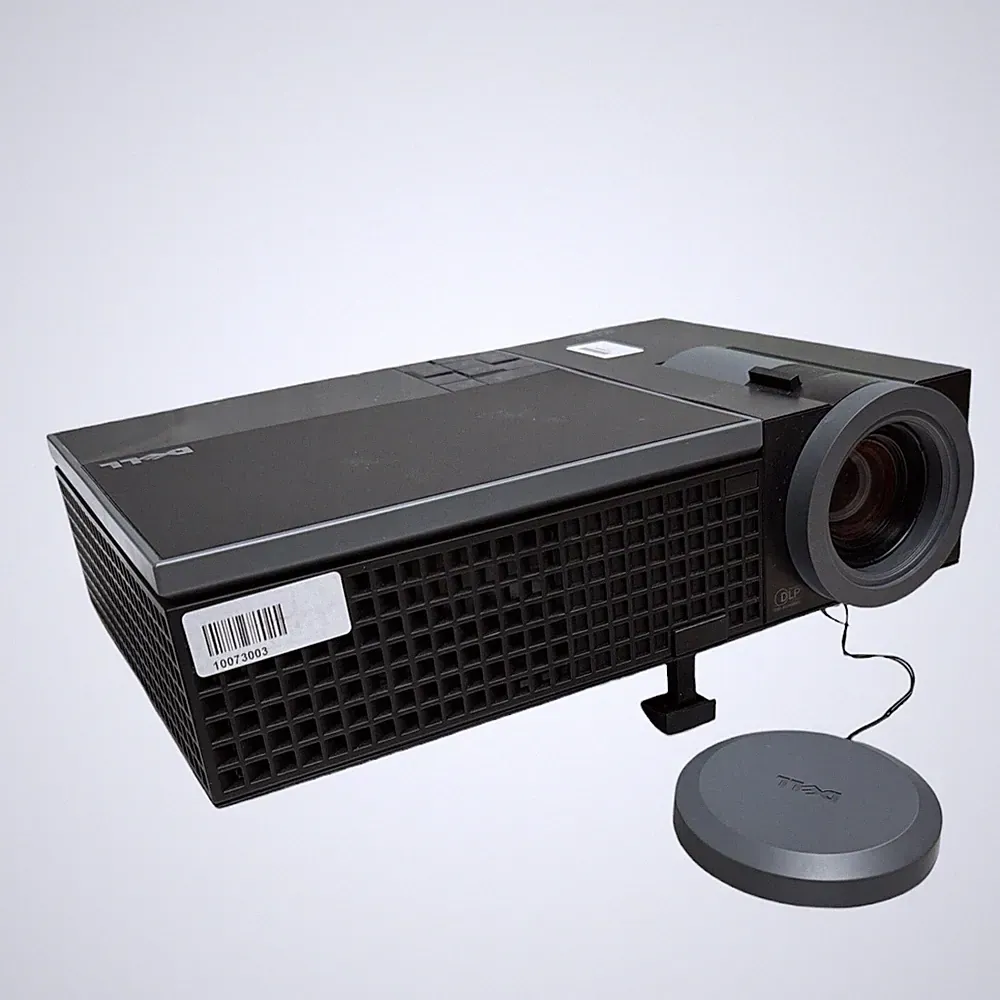 Dell 1610HD DLP Beamer 3000 Lumen 2100:1 ohne Fernbedienung unter 750 Std.