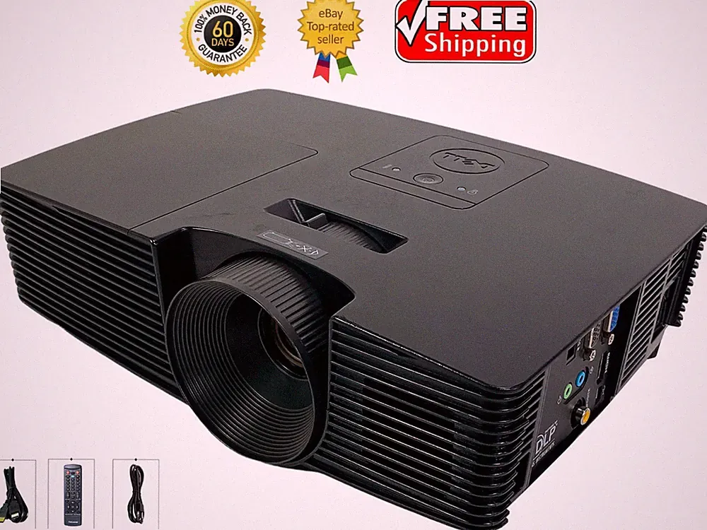 Dell 1850 DLP Heimkino Beamer 3000 ANSI Lumen 16:9 4K HDMI USB VGA