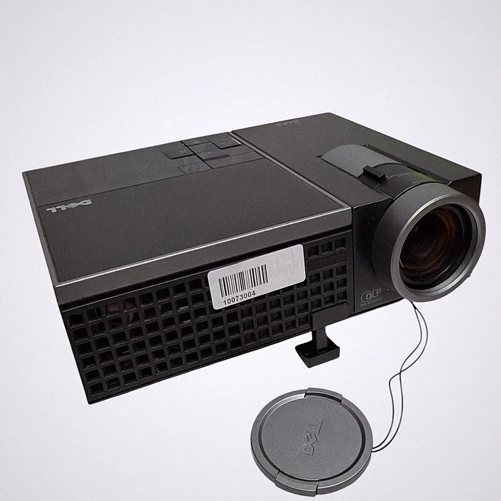 Dell M410HD kleiner LCD Beamer 2000 Lumen <700 Stunden ohne Fernbedienung