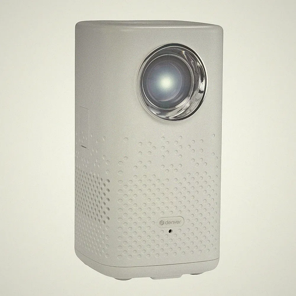 Denver PR-4700 Projektor Mini Beamer 4K mit Akku, HDMI bis 180", Bluetooth Audio