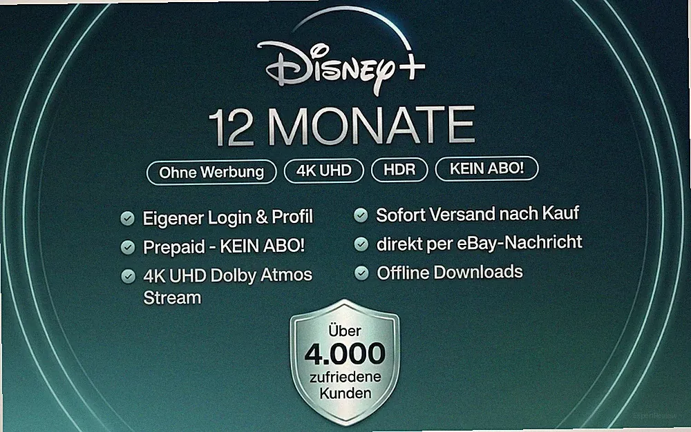 Disney+ Plus 12 Monate Premium (keine Werbung) 4K UHD | SOFORTVERSAND DIGITAL