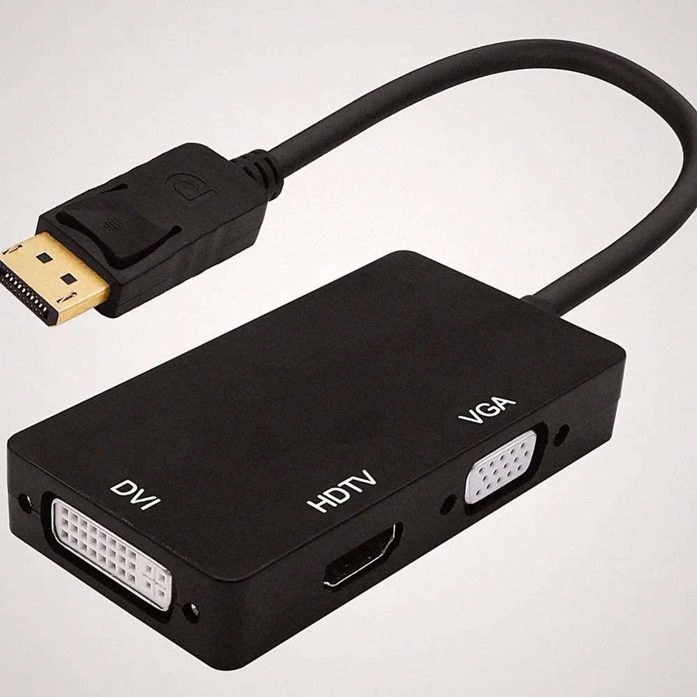 Displayport Adapter HDMI VGA DVI Konverter Kabel für PC Laptop TV Projektor