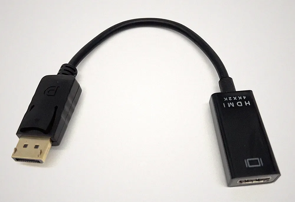 DisplayPort auf HDMI Adapter Konverter 4K FullHD DP zu HDMI PC Notebook Beamer