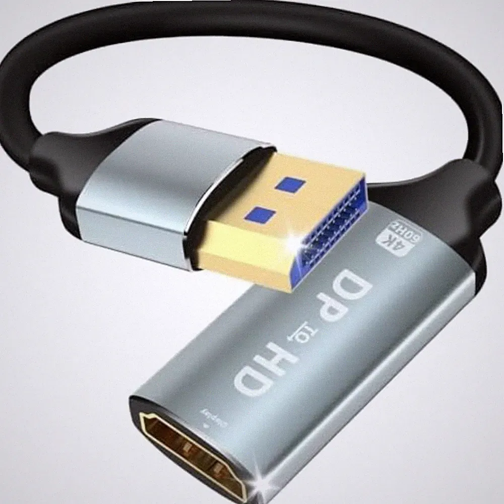 Displayport HDMI Adapter 4K 60Hz Audio Video Monitor Fernseher Kabel
