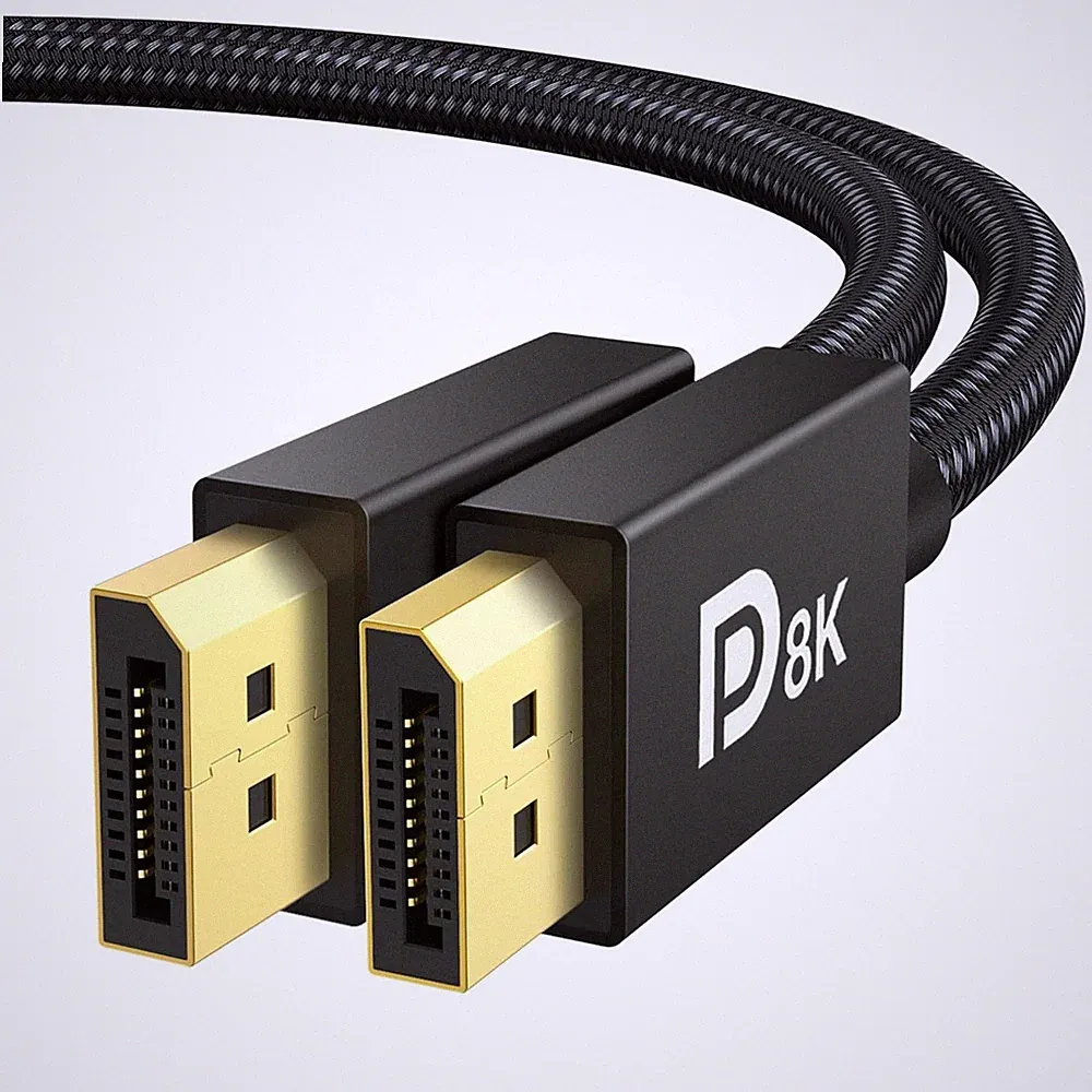 Displayport Kabel, 8K, 4K, 2M, Gaming, HDMI, Monitor, VESA