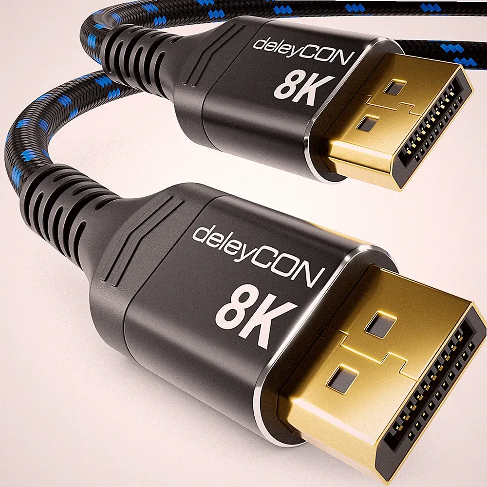 DisplayPort Kabel DP 1.4 Kabel 8K@60Hz 4K@165Hz UHD WQHD HDR PC Beamer Monitor