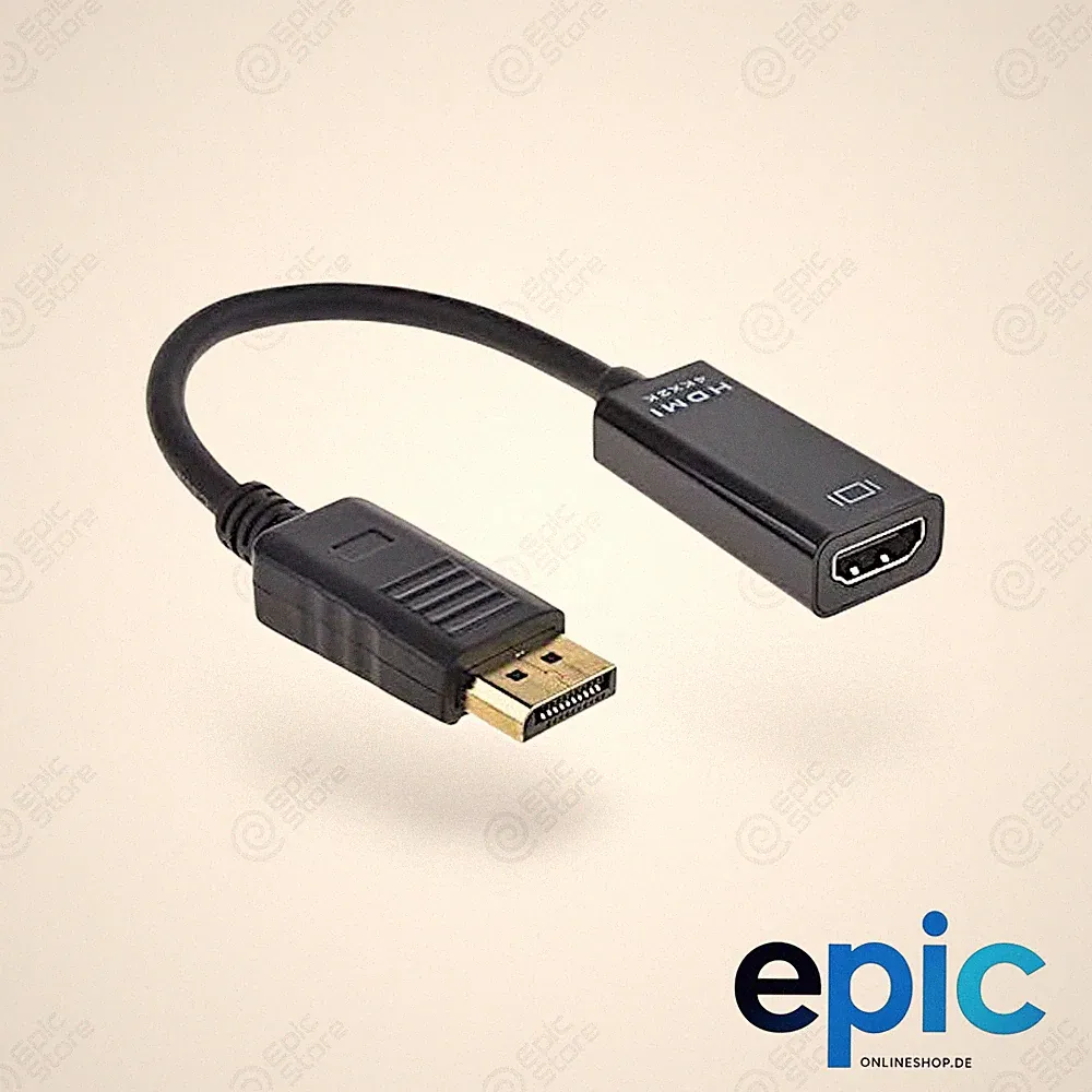DisplayPort Stecker auf HDMI Buchse 1080p Adapter Konverter DP TV Kabel Video