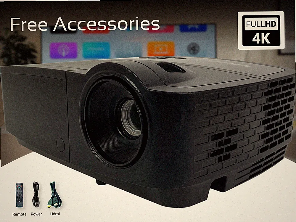 DLP Projektor Tragbar 3200 Ansi für Heimkino Gaming 3D 2160p HDMI W / Paket