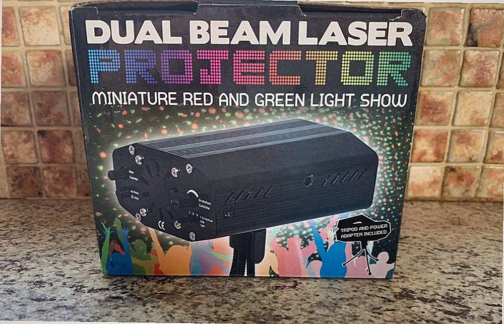 Dual Beam Laser Projektor inklusive Trypod & Netzteil