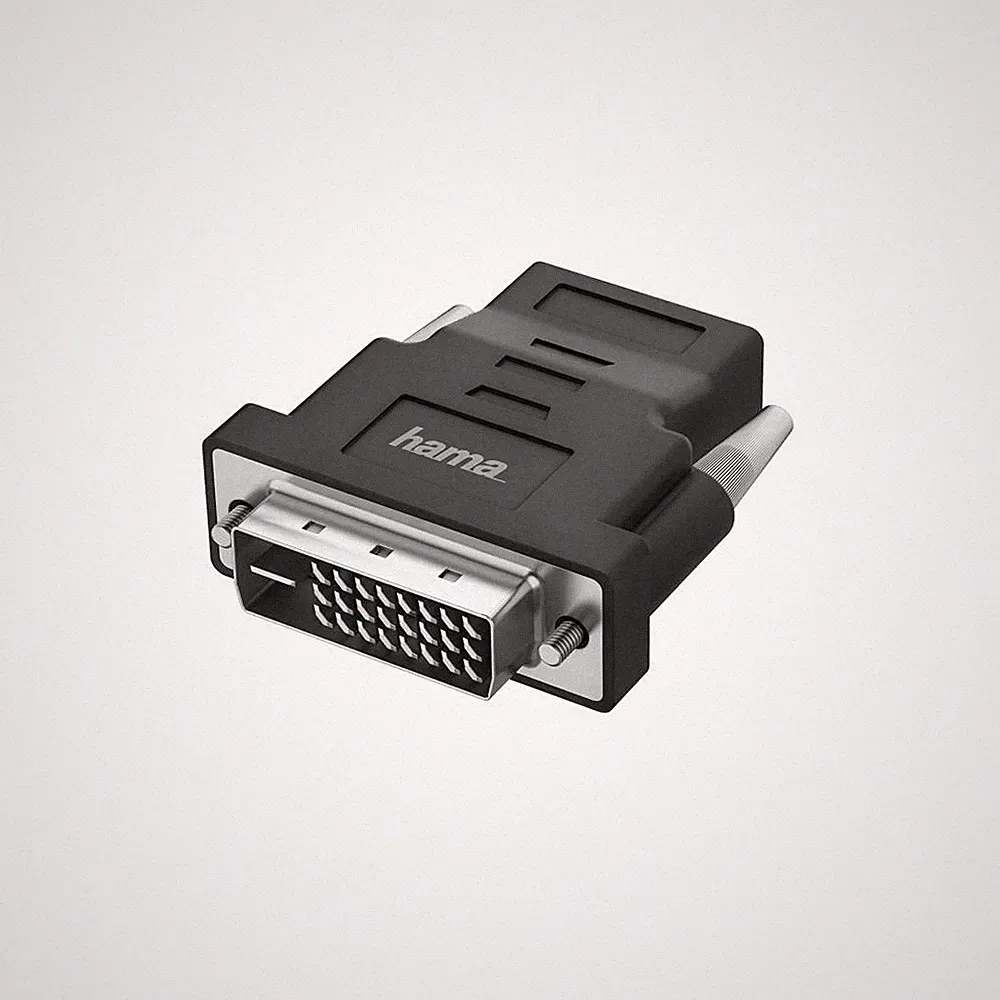DVI auf HDMI Adapter 4K 60Hz Hama Monitoradapter für PC TV Beamer