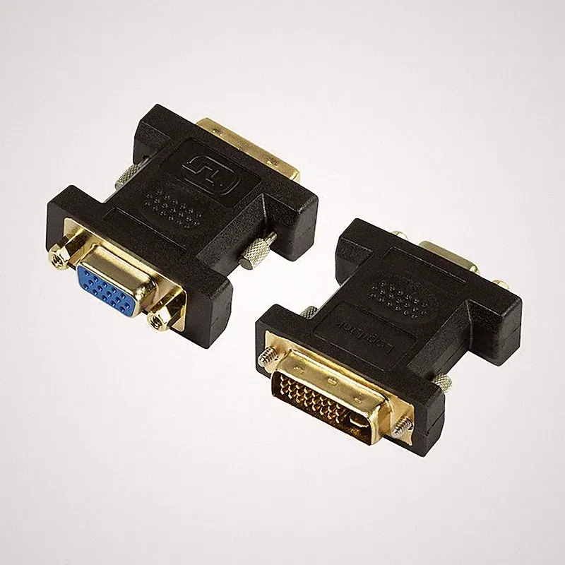 DVI auf VGA Adapter 24+5 DVI-I Stecker Monitor TFT Beamer Computer PC Adapter