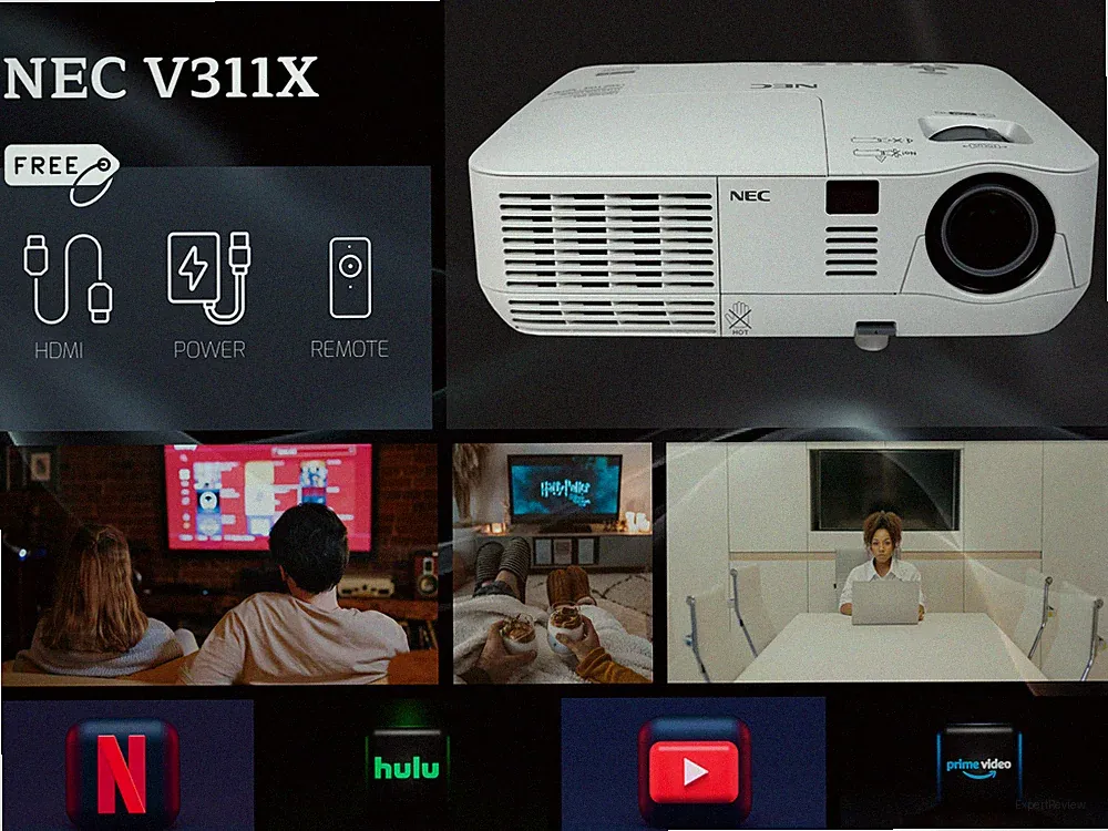 Easy Setup 4K Projektor DLP für Reise, Feier, Nonprofit 3100 Lumen 2160p
