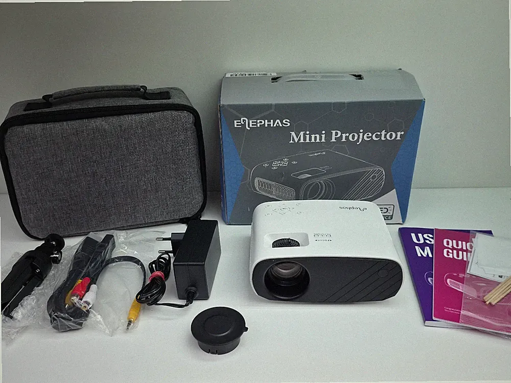 ELEPHAS BL128 Mini Beamer, WiFi Full HD 1080P 13000 Lux Andoid/IOS ⚡BLITZBEREIT⚡