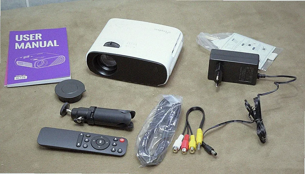ELEPHAS BL128 Mini Beamer, WiFi Full HD 1080P 13000 Lux Tragbar Andoid/IOS