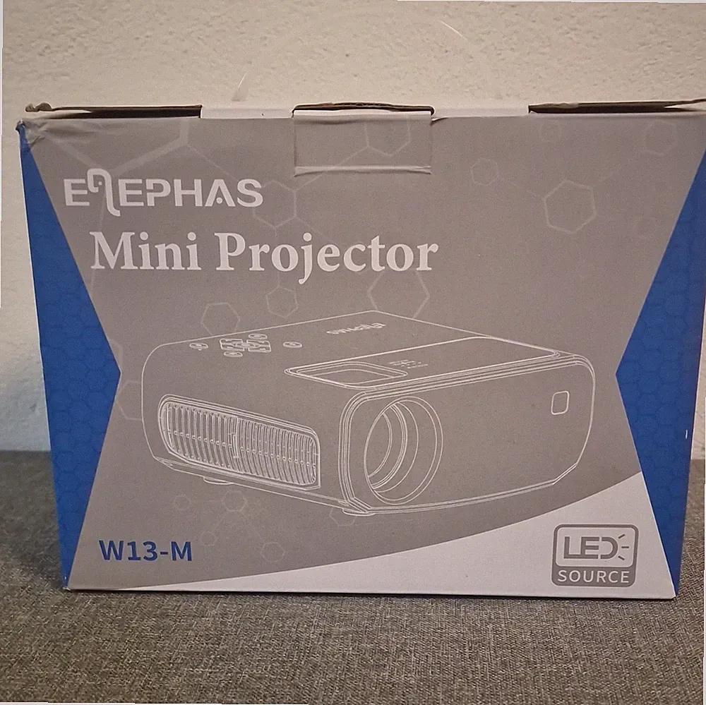 ELEPHAS Mini Beamer / Projector W13-M (inkl. Tasche & Stativ)