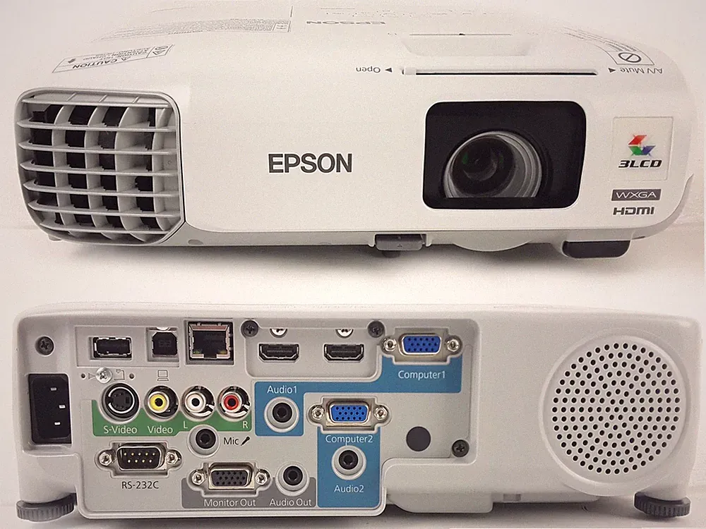 Epson 3LCD Beamer EB-955WH WXGA 1280x800 3200 Lumen 16:10 ohne Fernbedienung