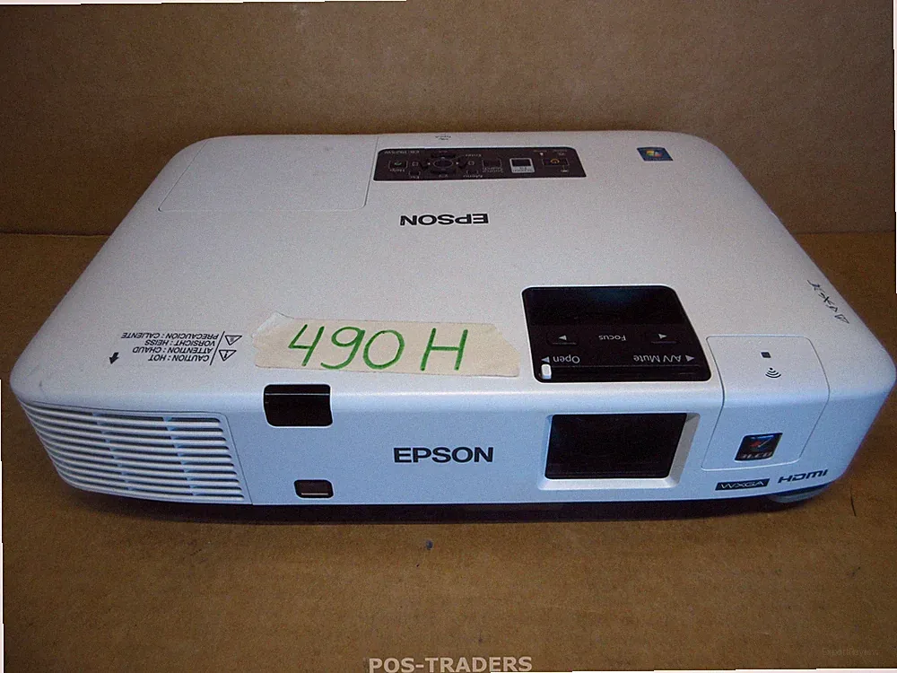 Epson EB-1925W Projector Beamer 3LCD 4,000 Lumens HDMI - 490 H - EXCL REMOTE