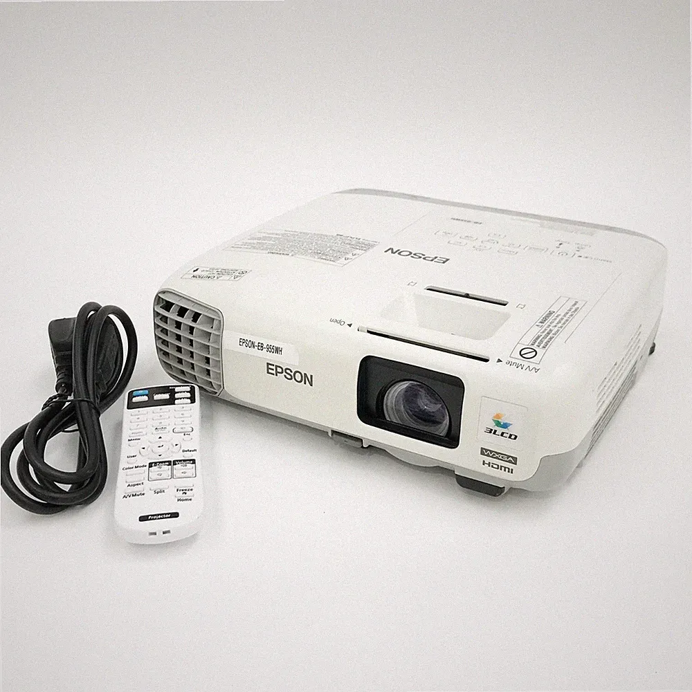 Epson EB-955WH 3200 Lumen WXGA HDMI Projektor + Fernbedienung - neue Lampe montiert