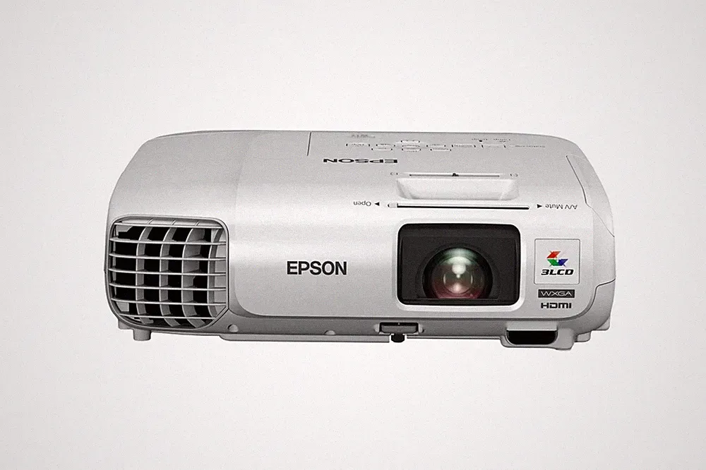 Epson EB-W29 3000 Lumen WXGA HD Projektor Bundle mit Fernbedienung + Netzteil