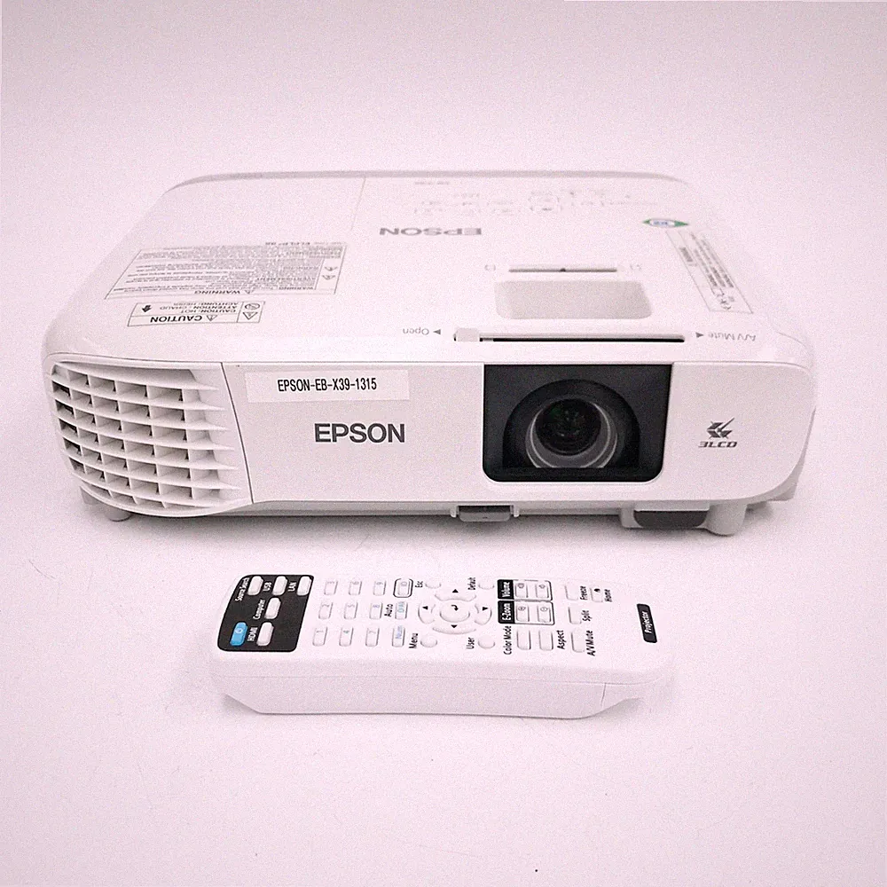 Epson EB-X39 3500 Lumen HDMI Heimkino Beamer + Fernbedienung - 1315 Stunden gebraucht