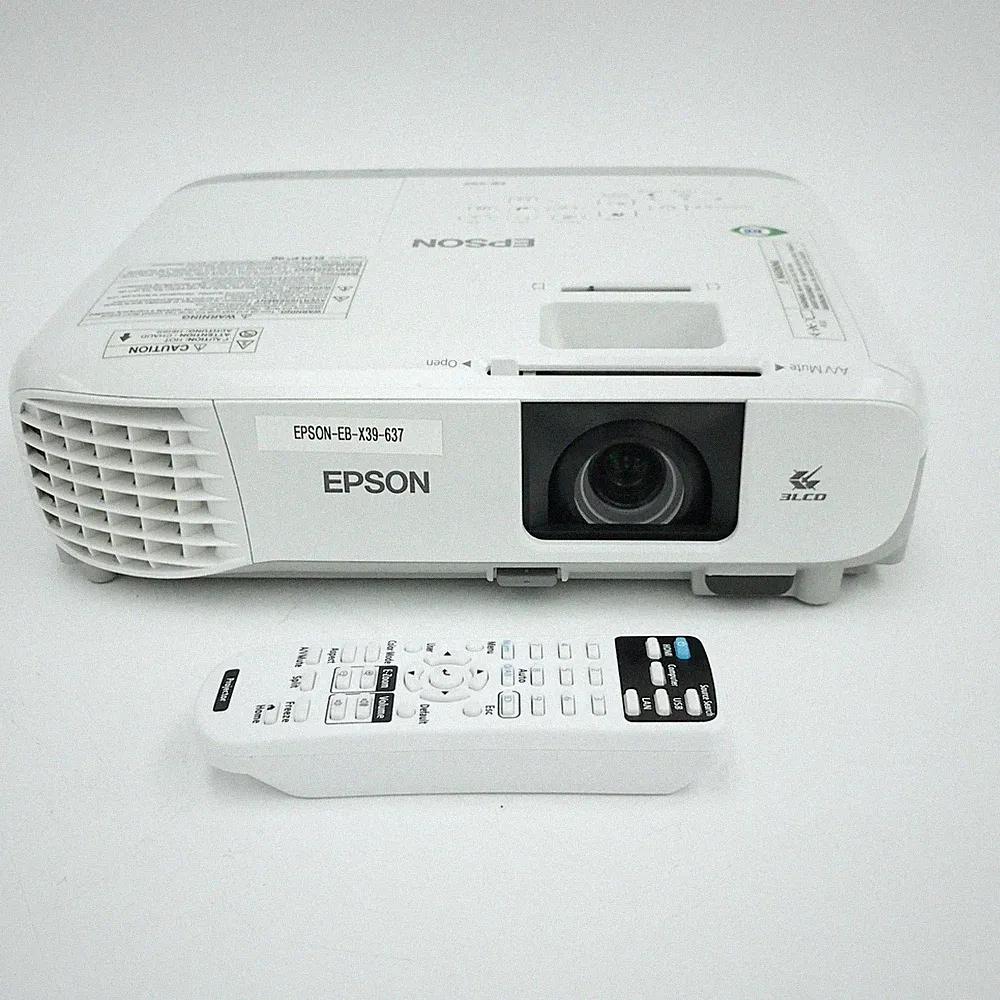 Epson EB-X39 3500 Lumen HDMI Heimkino Beamer + Fernbedienung - 637 Stunden gebraucht