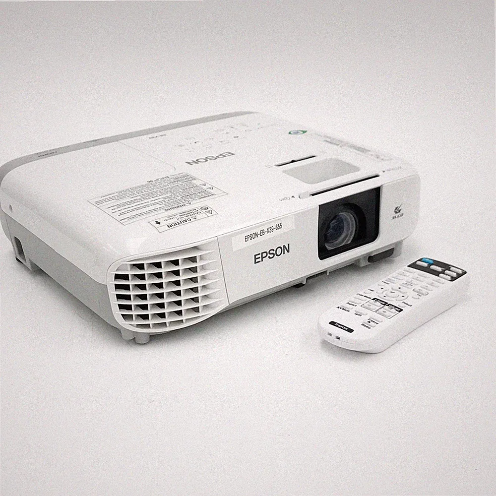 Epson EB-X39 3500 Lumen HDMI Heimkino Beamer + Fernbedienung - 655 Stunden gebraucht