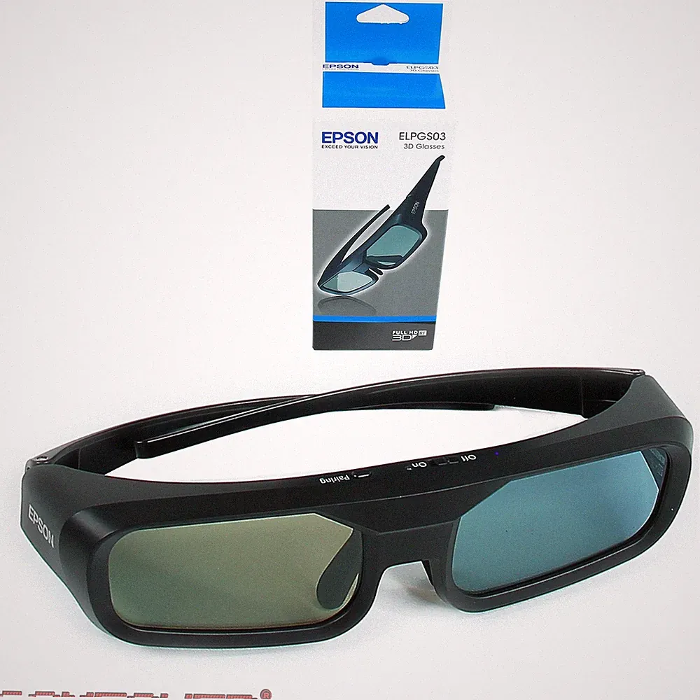 🔴 EPSON ELPGS03 Aktive 3D Shutter Brille (RF) für 3D Beamer Fernseher TV