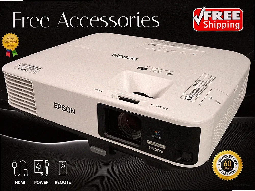 Epson PowerLite 2250U 3LCD Beamer Wireless 5000 Lumen WUXGA 16W Lautsprecher 4K