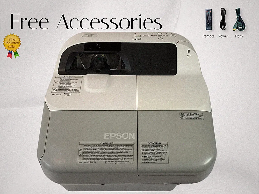Epson PowerLite 480 3LCD Ultra-Kurzdistanz Beamer 3000 ANSI 4K HDMI Remote