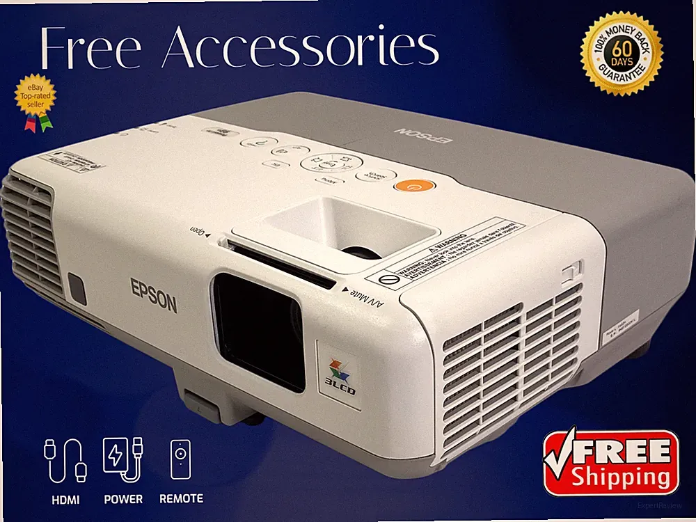 Epson PowerLite 93+ 3LCD Beamer Für Filme Gaming Business 2600 Lumen 4K