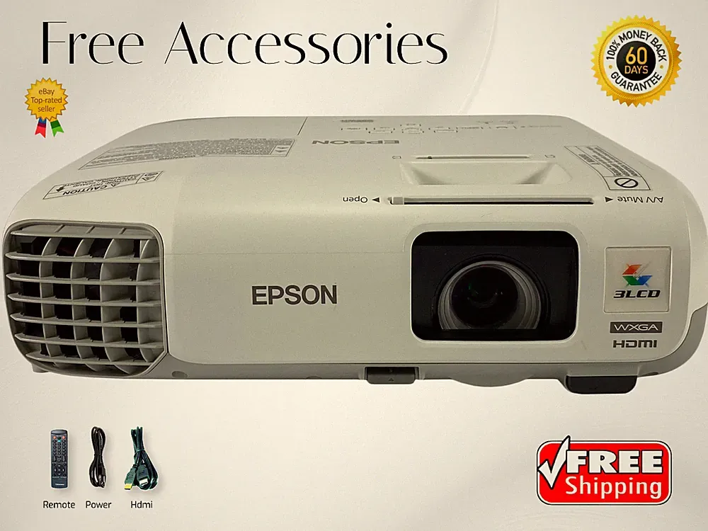 Epson PowerLite 955WH 3LCD Projektor 4K 3200 Lumen Lampe Leben Bis 10,000 Hours