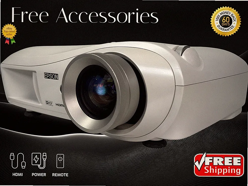 Epson PowerLite Home Cinema 720 3LCD Beamer 1600 ANSI Lumen Lens Shift Kit