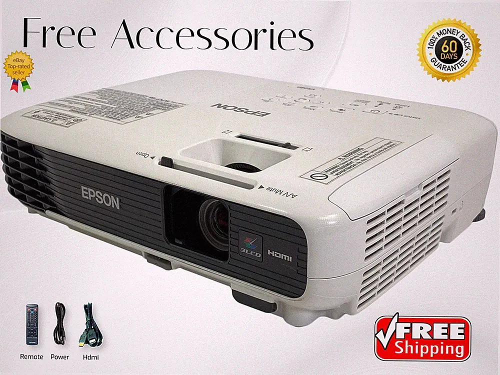 Epson VS240 3LCD Beamer Langzeitlampe bis 10.000h 3000 Lumen 2160p Kit