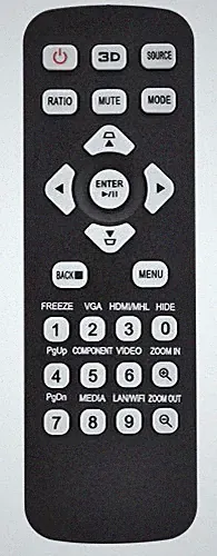Ersatz Acer beamer Fernbedienung X1223H | X1226AH | X1227I | X1228H | X128GH