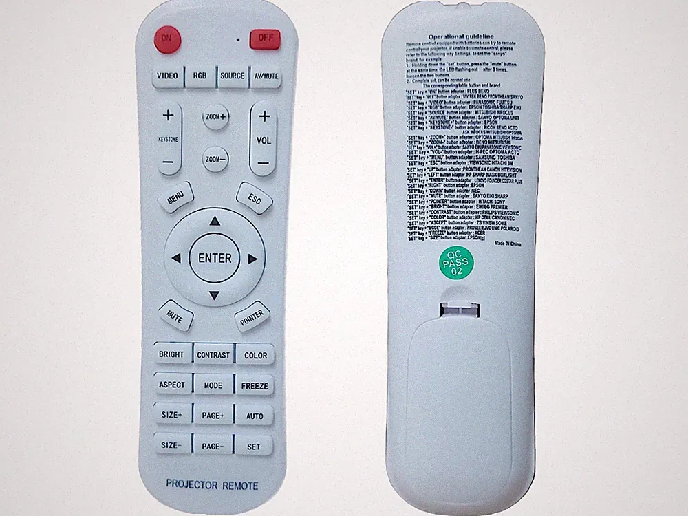 Ersatz für UNIVERSAL Fernbedienung Projector Remote, Projektor, Beamer
