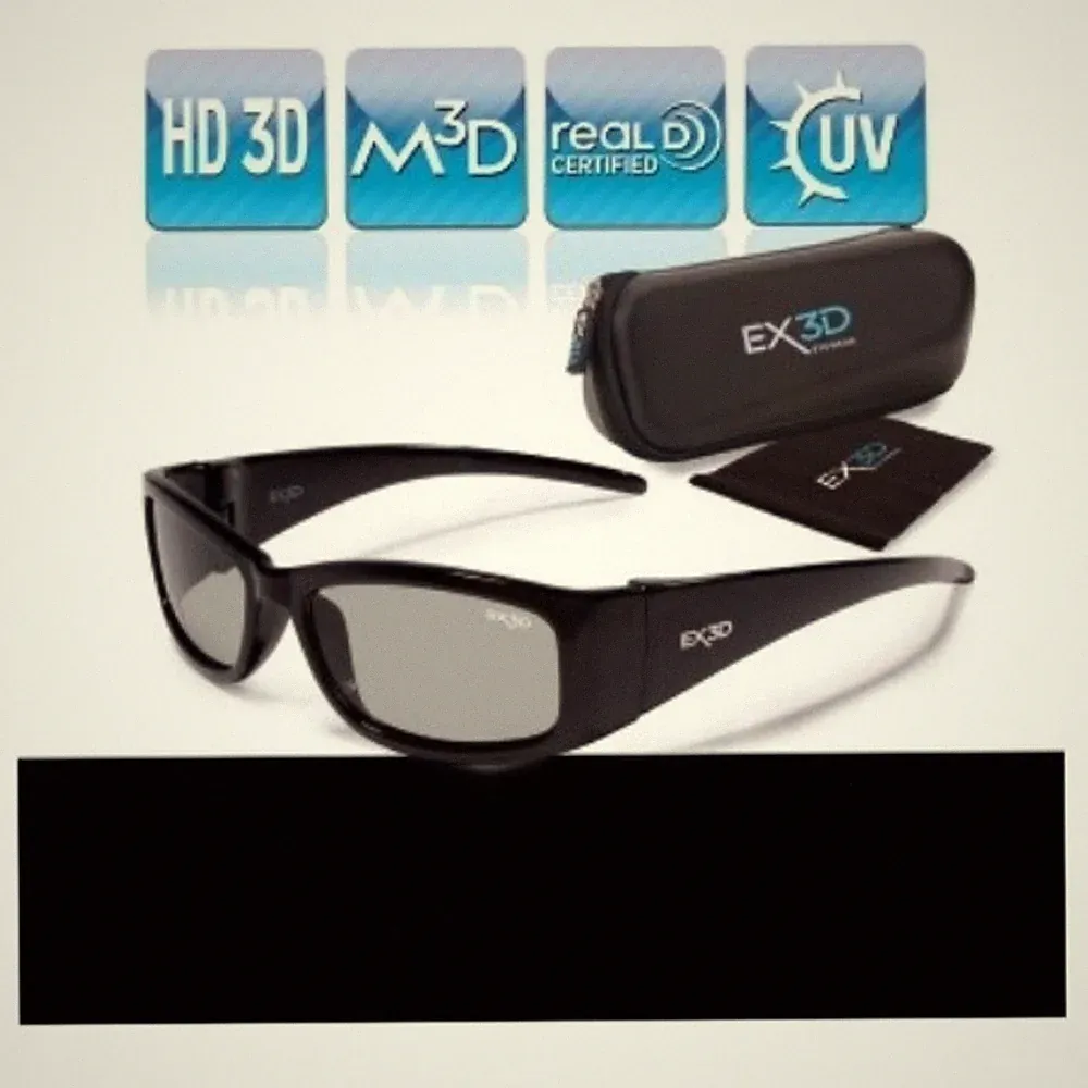 EX3D Kinder 3D Brille Passiv Polfilterbrille Kids Jungen HD 3D-TV Kino Beamer