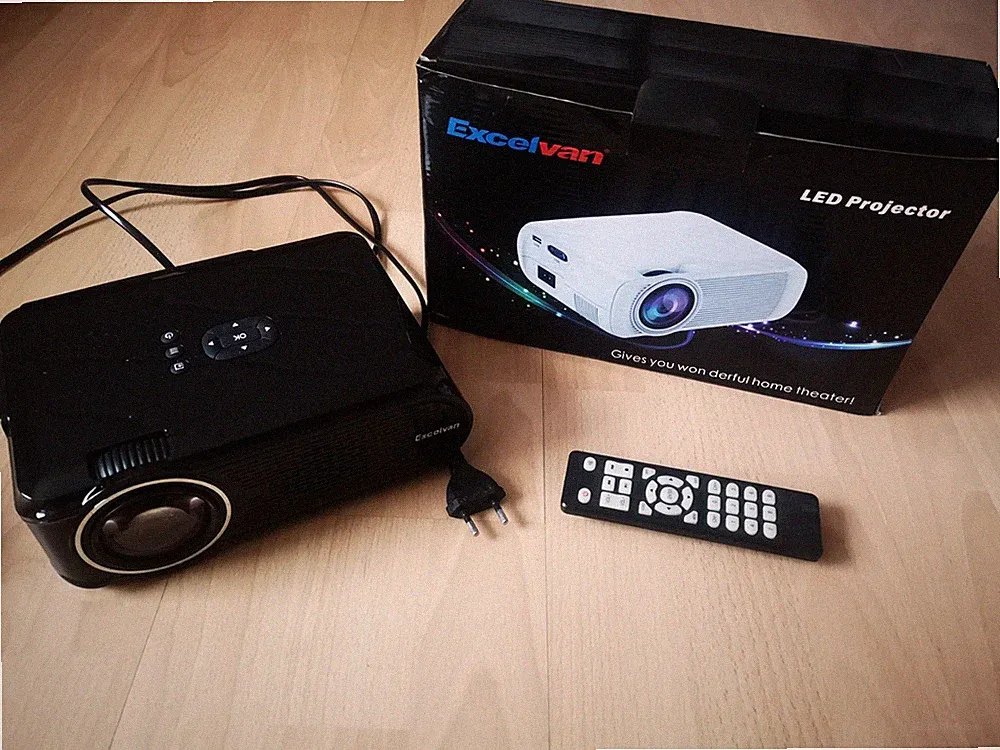 Excelvan EHD09 LED Projektor S5 Heimkino Beamer 1080P iOS/Android