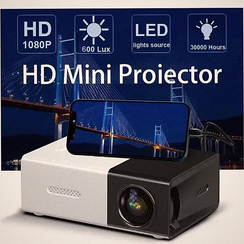 Excelvan YG300 Mini tragbarer LCD Taschenprojektor