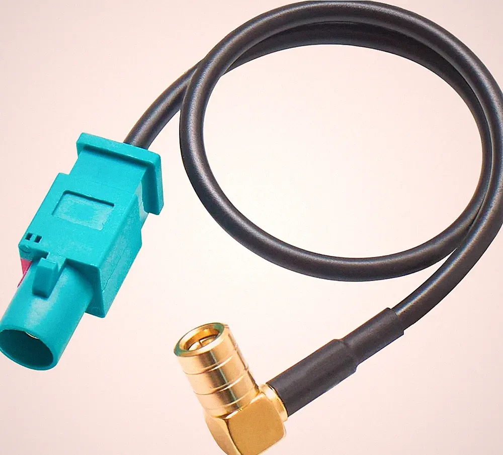 Fakra zu SMB Koaxialkabel 20cm RG174 DAB Antenne Adapter Verlängerung Kabel