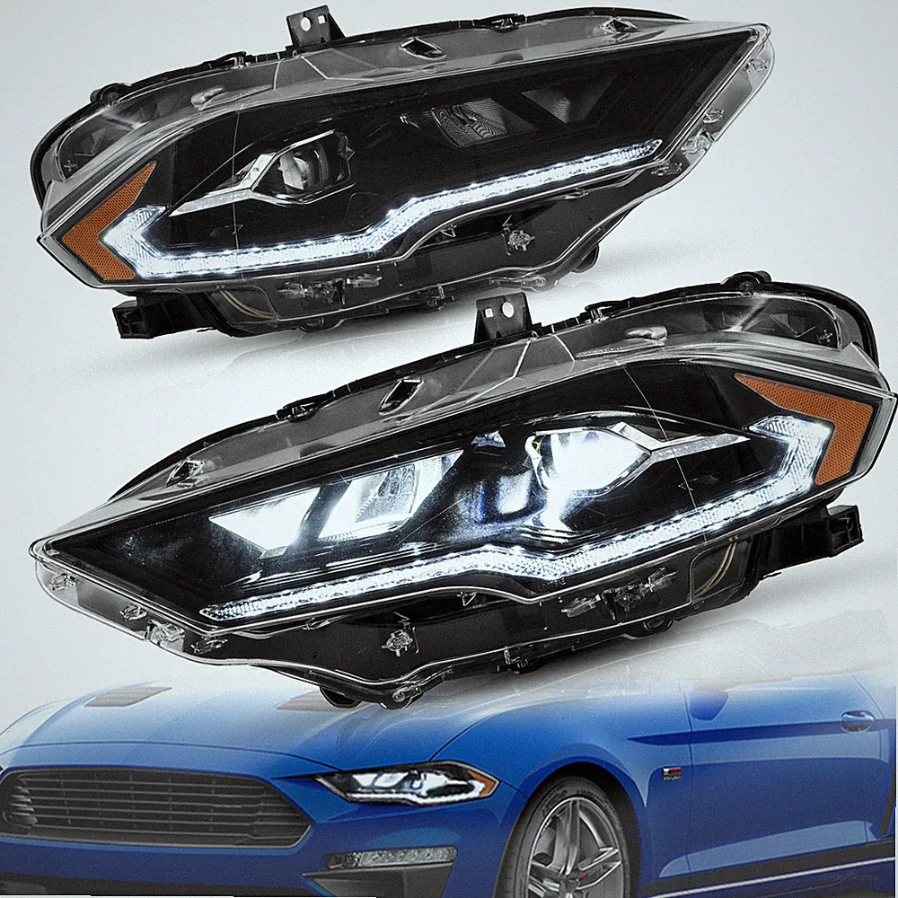 Für 2018 2019 2020 2021 2022 2023 Ford Mustang LED Projektor Scheinwerfer LH+RH