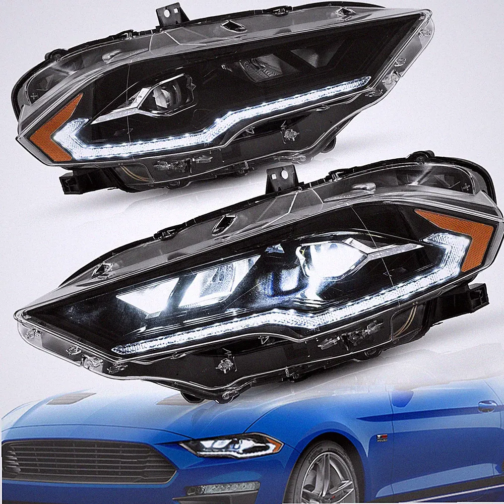 Für 2018 2019 2020 2021 2022 2023 Ford Mustang LED Projektor Scheinwerfer LH+RH