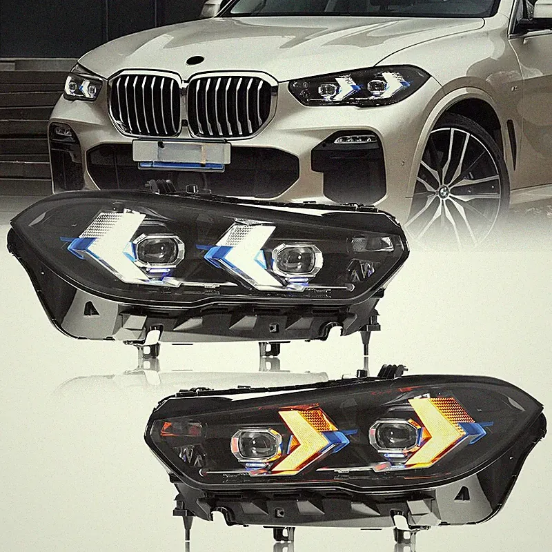 Für BMW X5 G05 2019-22 LED-Tagfahrlicht-Scheinwerfer Upgrade Dynamischer Blinker